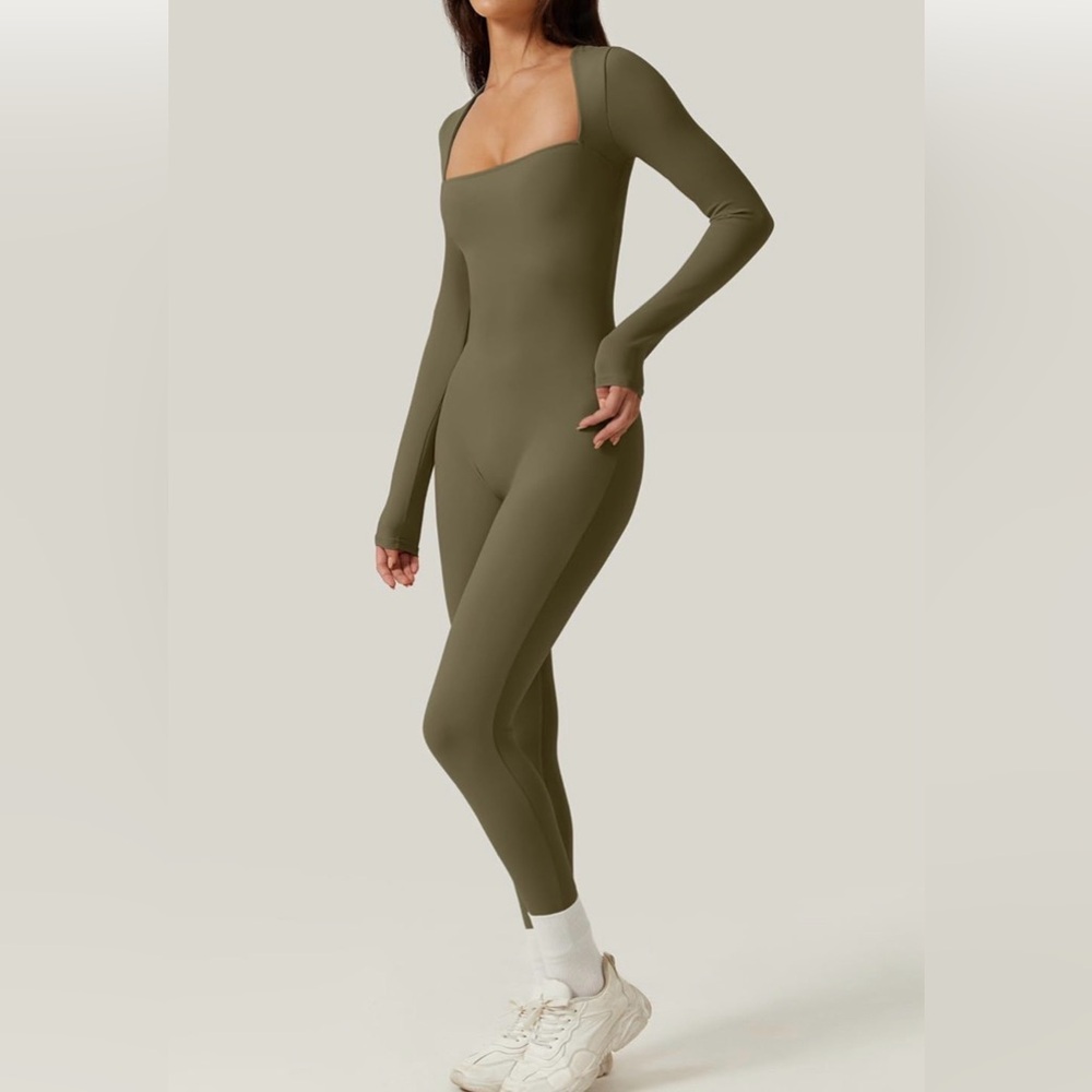Stylish Olive Green Jumpsuit by Pumiey